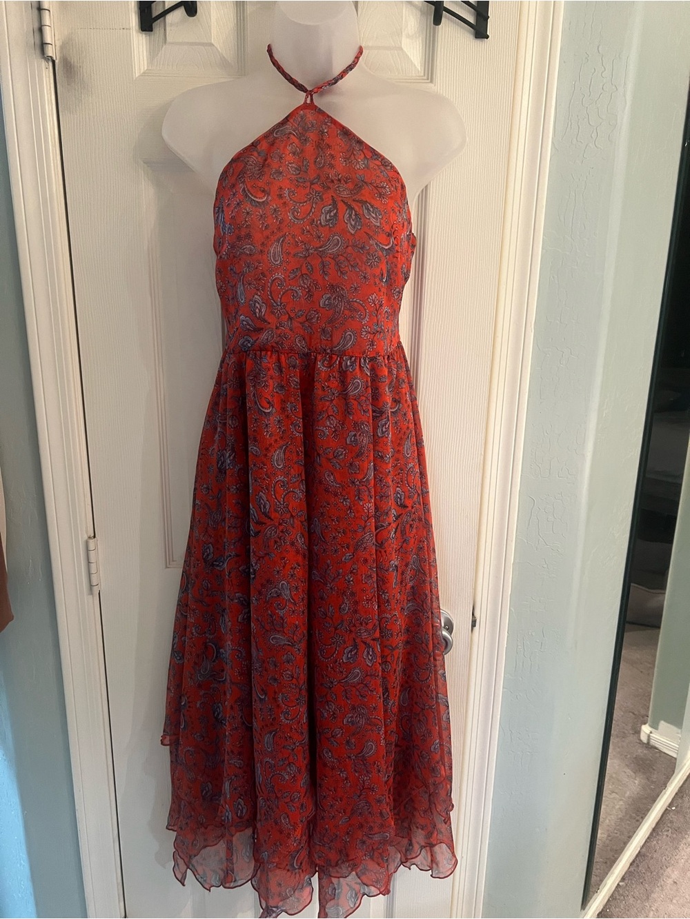 NWT Misa halter neck maxi dress medium